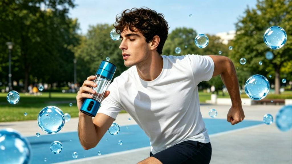 portable hydrogen water bottle for daily use