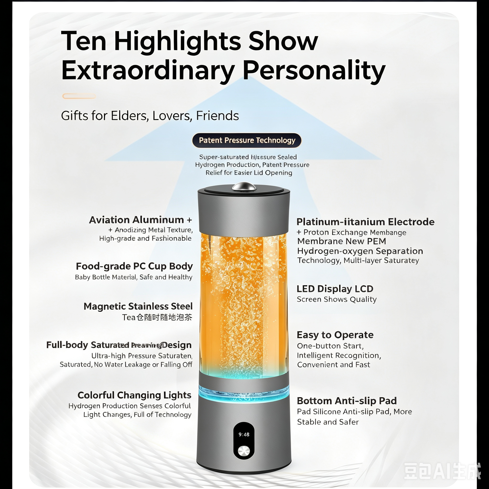 Hydrogen Water Bottle Ten Highlights