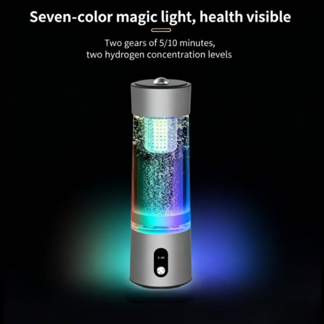 Hydrogen Water Bottle Colorful Light