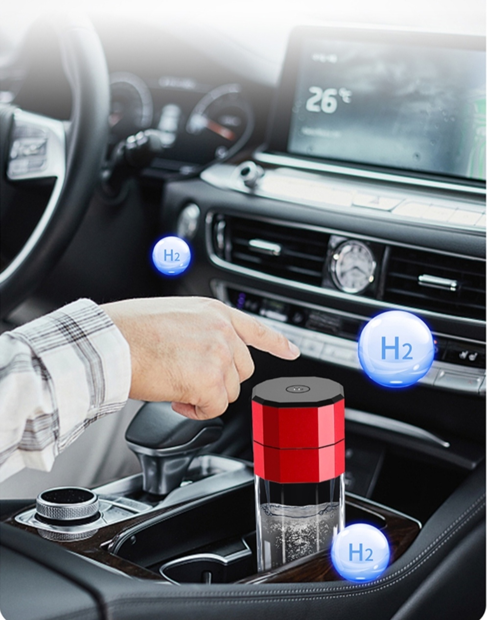 Hydrogen Water Bottle Lifestyle Shot